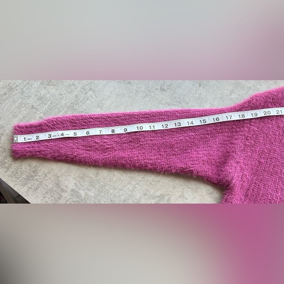 NWT Too Foxy Pink Eyelash Cardigan - Picture 6 of 9